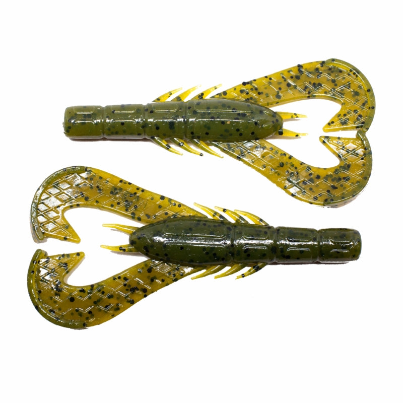 Googan Baits Krackin' Craw Soft Bait Green Pumpkin