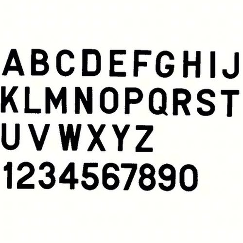 Bernard Engraving PS30BK; Letter Black 3 Inch Stick on Inki