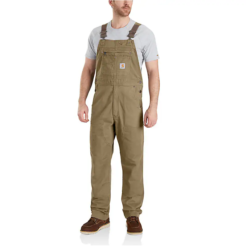 Carhartt Men's Rugged Flex Relaxed Fit Canvas Bib Overall