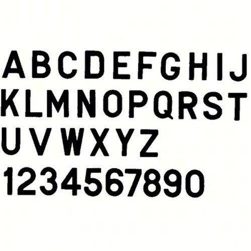 Bernard Engraving PS30BL; Letter Black 3 Inch Stick on Inli