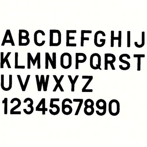 Bernard Engraving PS30BP PS30BP; Letter Black 3 Inch Stick on Inpi