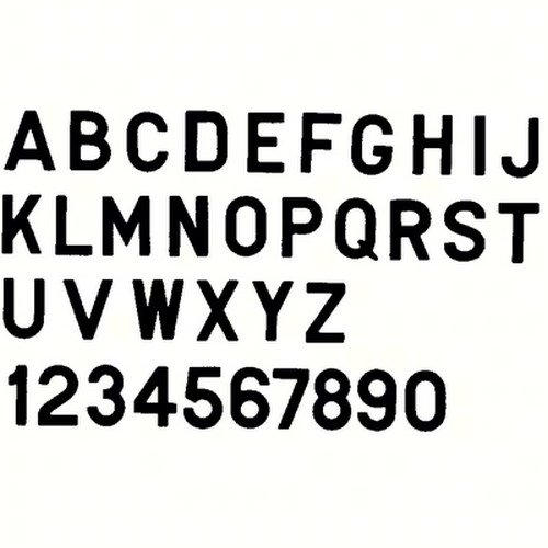 Bernard Engraving PS30BS PS30BS; Letter Black 3 Inch Stick on Insi