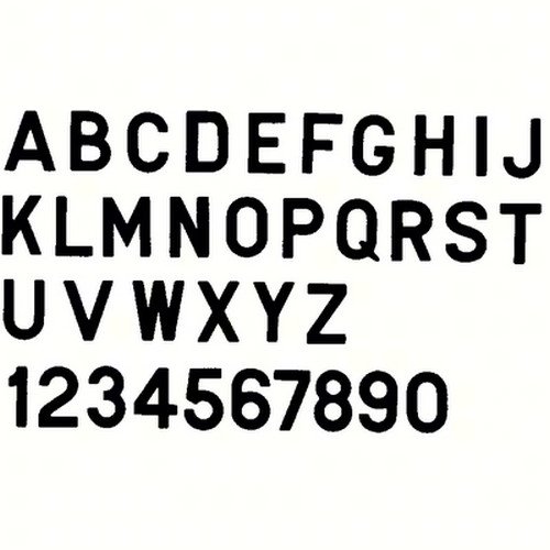 Bernard Engraving PS30BQ PS30BQ; Letter Black 3 Inch Stick on Inqi