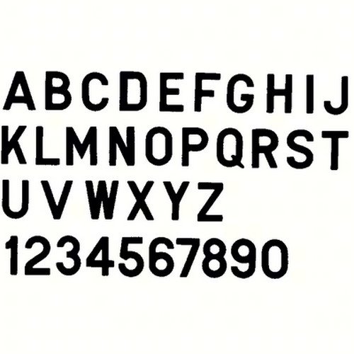 Bernard Engraving PS30BE PS30BE; Letter Black 3 Inch Stick on Inei