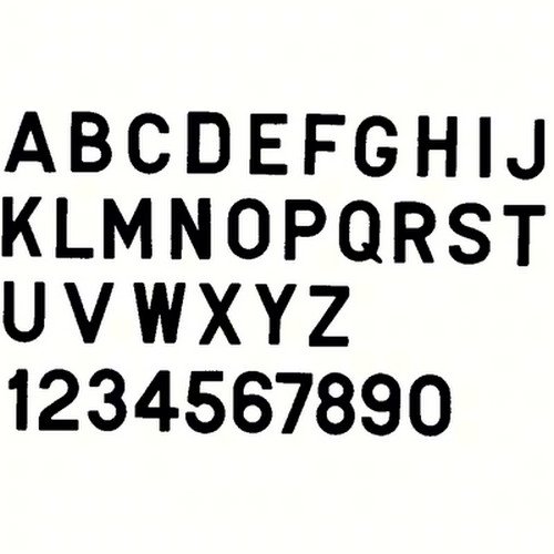 Bernard Engraving PS30BC PS30BC; Letter Black 3 Inch Stick on Inci