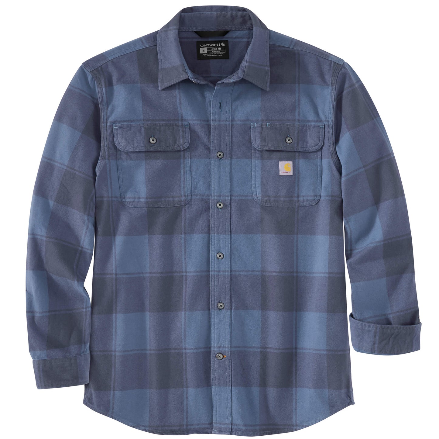 Carhartt Loose Fit Heavyweight Flannel Long Sleeve Plaid Shirt Men's