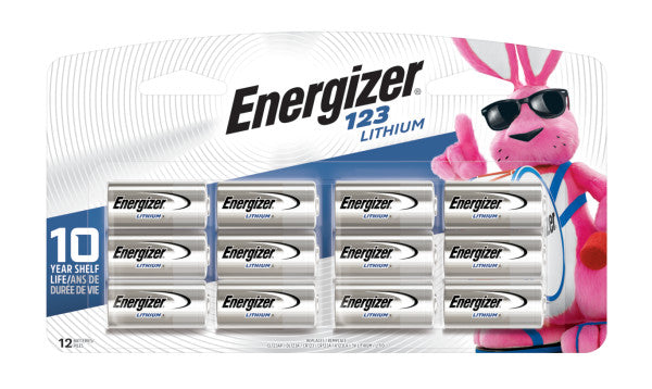 Energizer 123 Lithium Batteries (12-Pack) 3V Photo Batteries