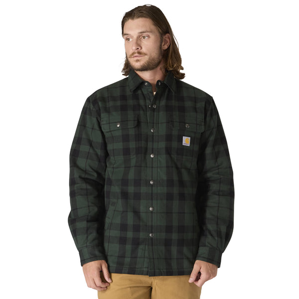 Carhartt Relaxed Fit Flannel Sherpa-Lined Shirt Jacket Men's