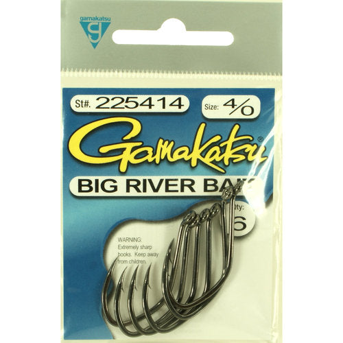 Gamakatsu Big River Bait Hooks Size 4/0