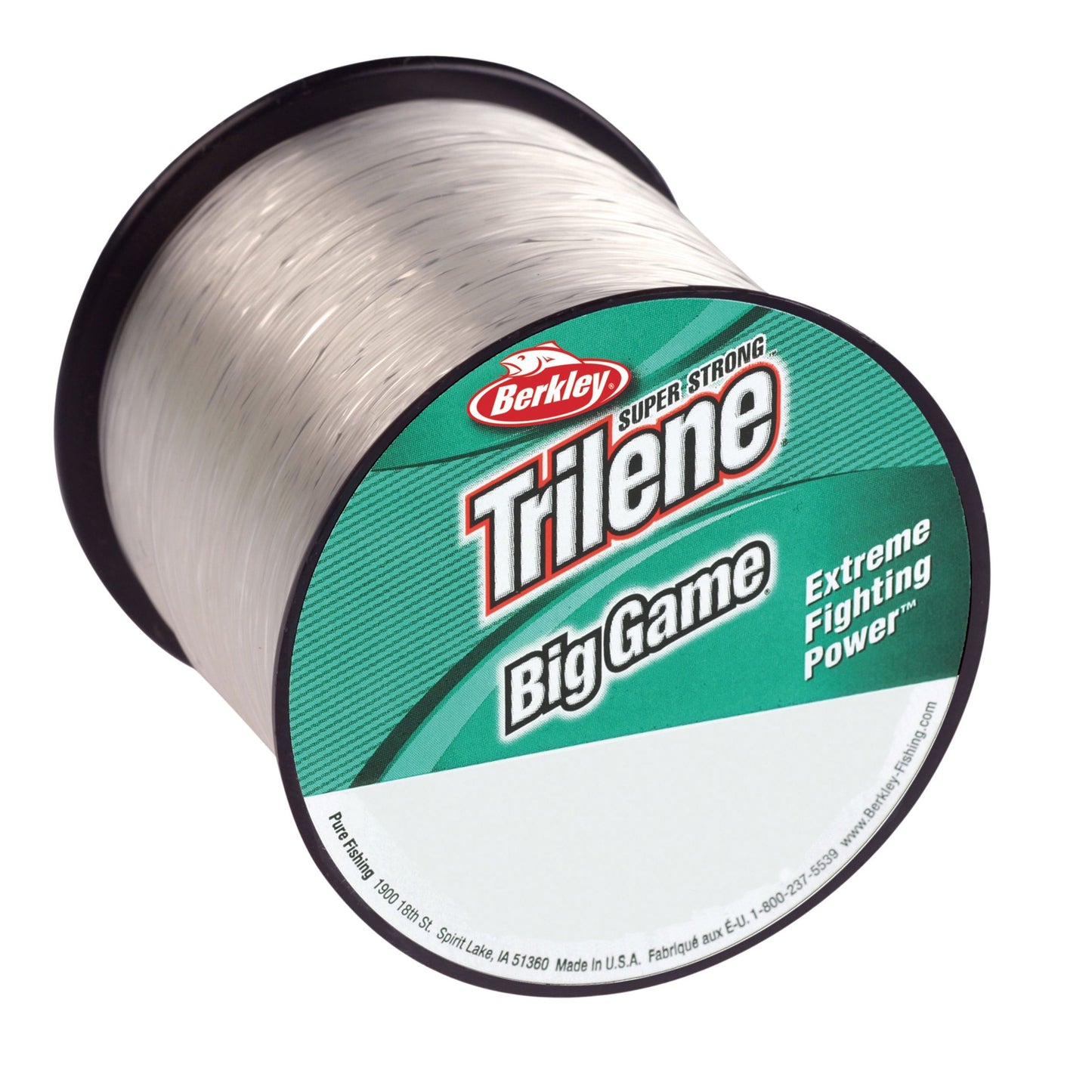 BBGQS12C-15 Big Game Line Monofilament Custom Clear Spool 1175 Yards - 12 Lbs.