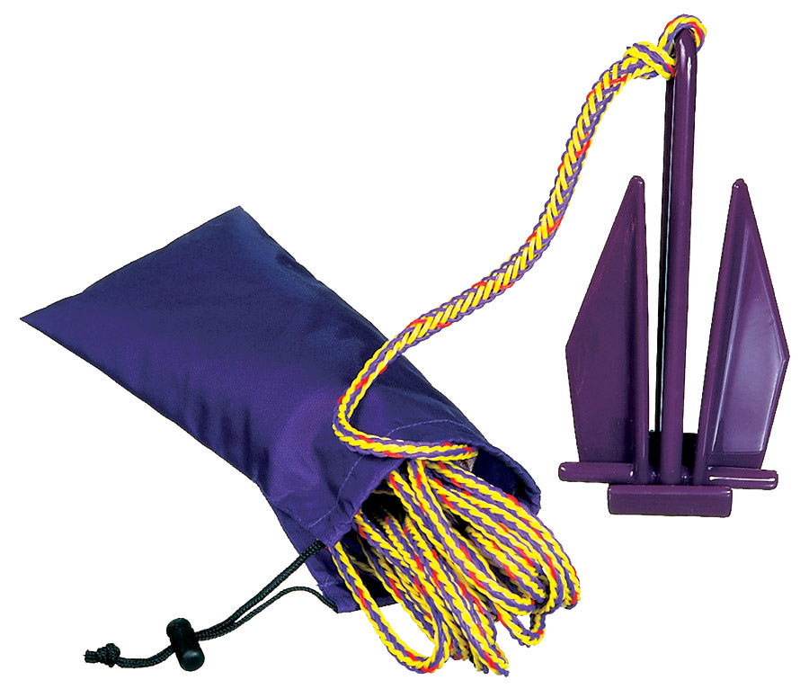 PWC Anchor with Line and Storage Bag in Purple
