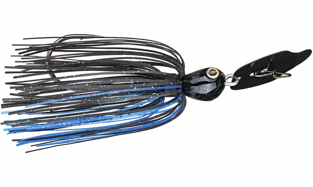 TCVSJ12-2 0.5 Oz Thunder Cricket Vibrating Swim Jig Fishing Lure Black & Blue