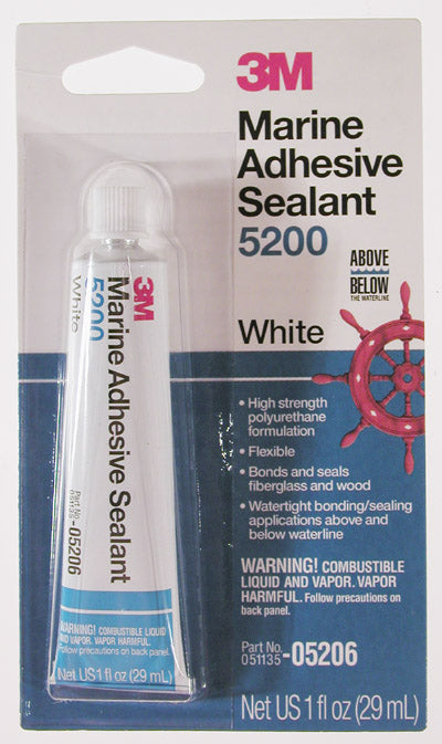 3M 1oz 5200 Series White Marine Adhesive Sealant
