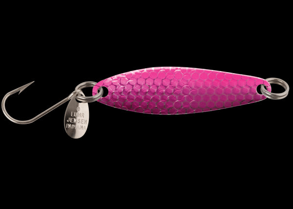 Luhr Jensen Needlefish Trolling Spoon - 1-1/2' - Purple Pink Hot Scale UV ZZZ