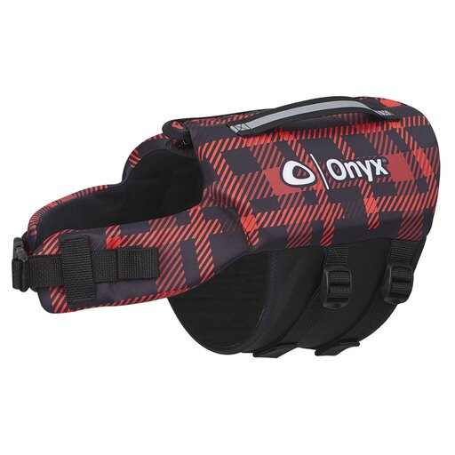 Neoprene Pet Vest Red Plaid Medium