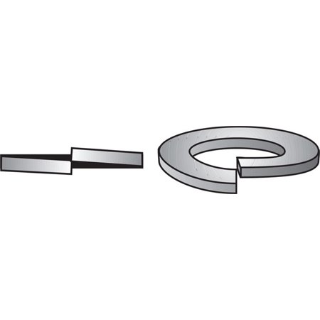 Hillman 3/8 in. D Stainless Steel Split Lock Washer 100 Pk