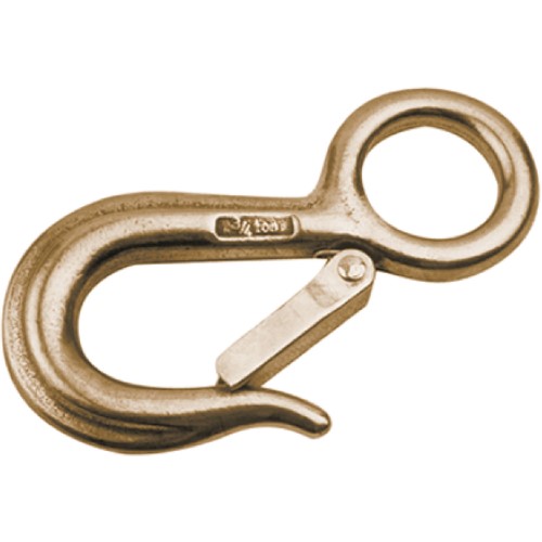 SeaDog 138305 Bronze Fast Eye Safety Snap Hook 1500 Lb Capacity 1/8" Diameter