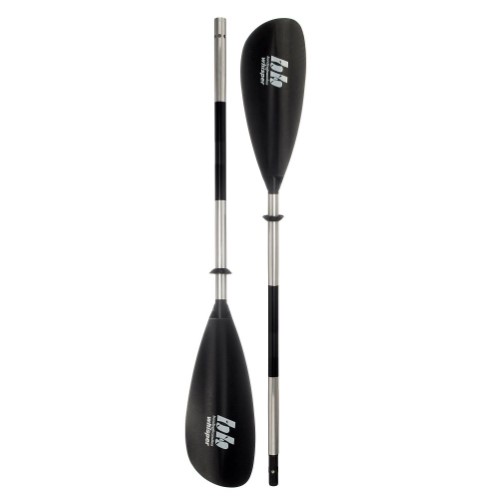 787860 220 Cm Whisper Snap-Button Kayak Aluminum Paddle Black - 2 Piece