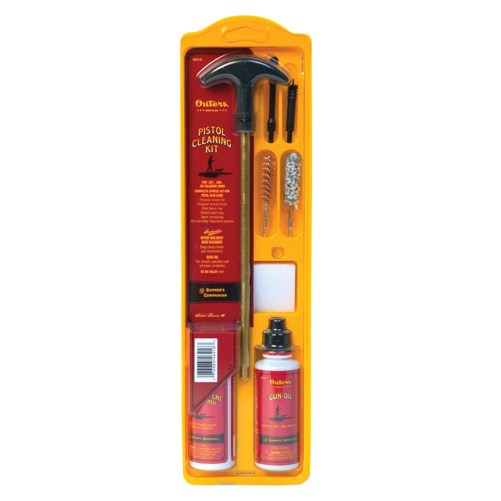 Outers Brass Cleaning Kit For Pistol .40 .45 & 10Mm Calibers