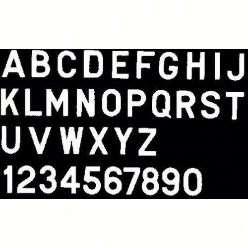 Bernard Engraving PS30WL; Letter White 3 Inch Stick on Inli