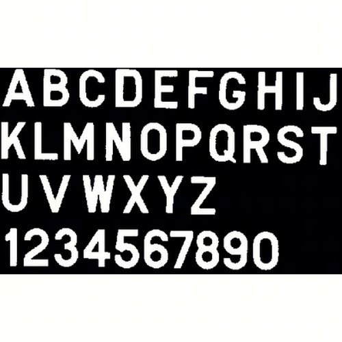 Bernard Engraving PS30WX; Letter White 3 Inch Stick on Inxi