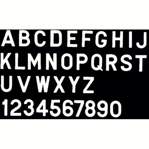 Bernard Engraving PS30WG; Letter White 3 Inch Stick on Ingi