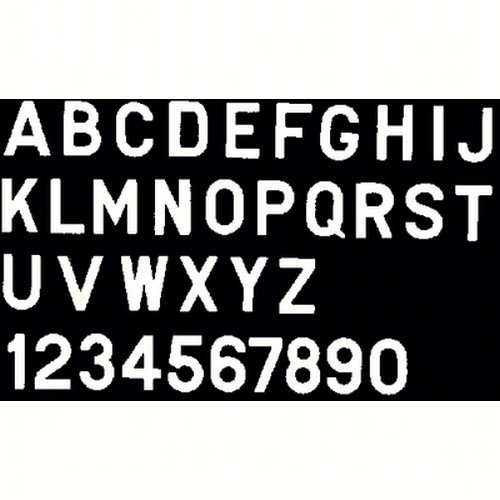 Bernard Engraving PS30WP PS30WP; Letter White 3 Inch Stick on Inpi