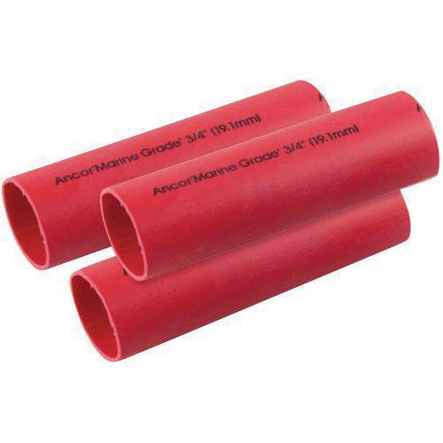 326603 0.75 X 3 in. Heavy Wall Heat Shrink Tubing Red - Pack of 3
