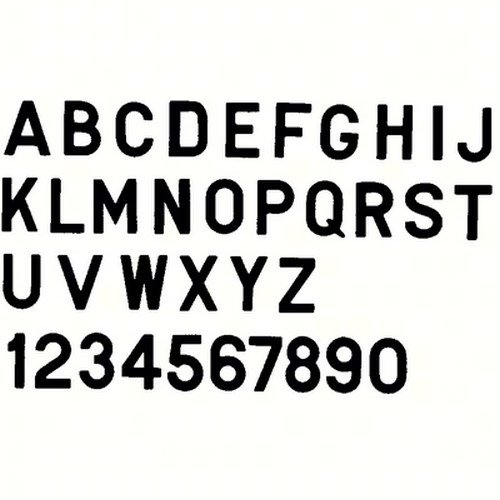 Bernard Engraving PS30B6 PS30B6; Letter Black 3 Inch Stick on In6/