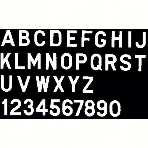 Bernard Engraving PS30WM PS30WM; Letter White 3 Inch Stick on Inmi