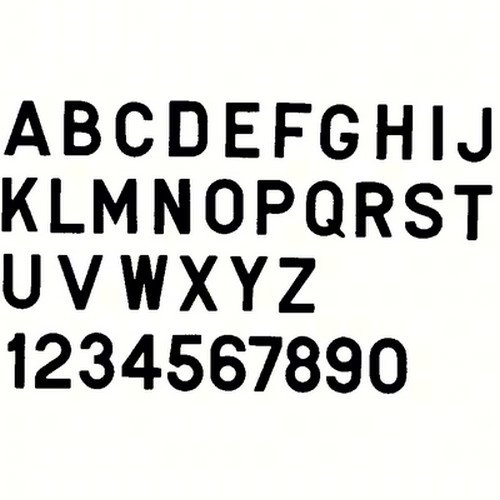 Bernard Engraving PS30BY PS30BY; Letter Black 3 Inch Stick on Inyi