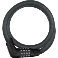 Abus Armored Cable Lock-TRESORFLEX 6615C/85/15 BK SCMU (2.8')