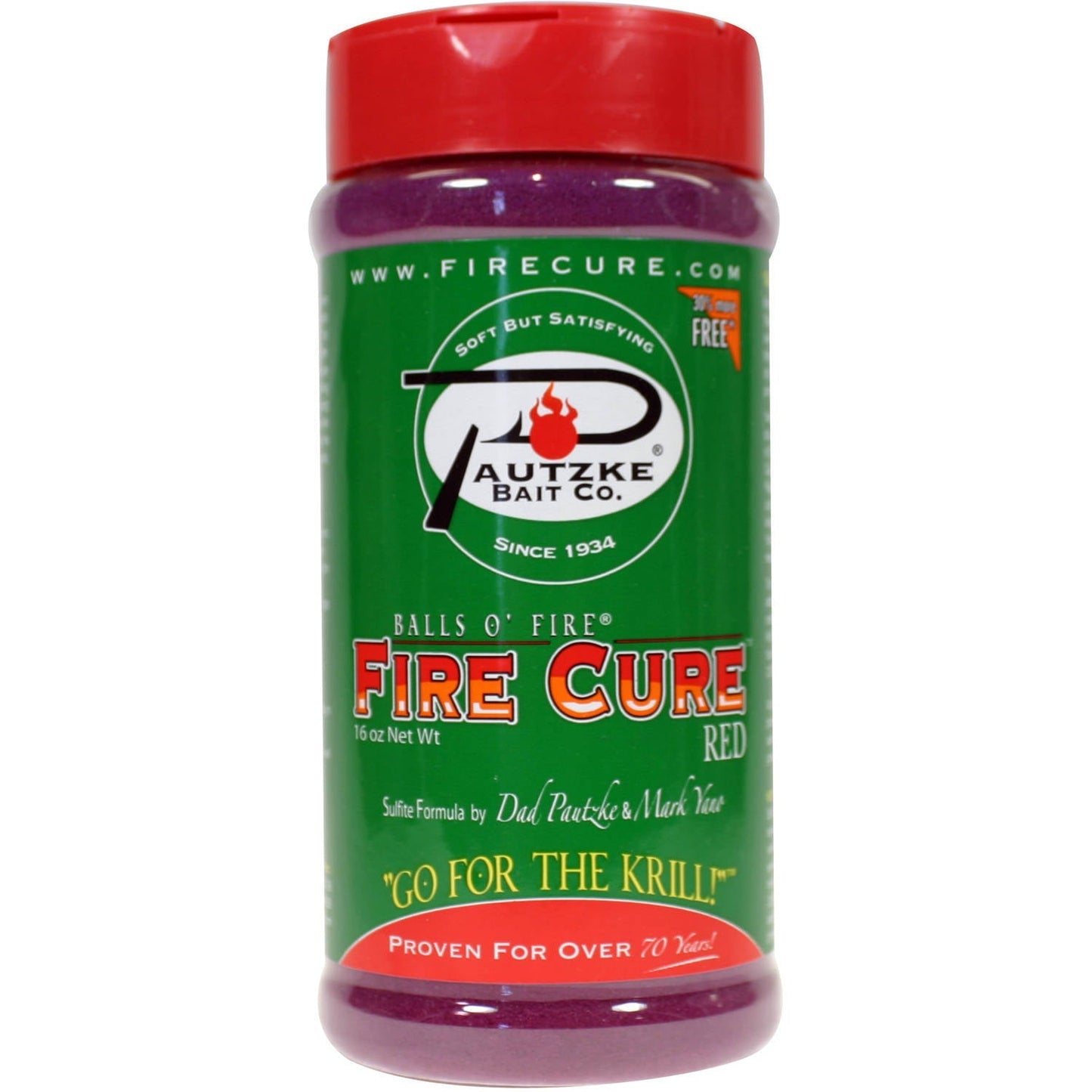 Pautzkes Bait Balls O' Fire Cure Fish Egg Cure - Red