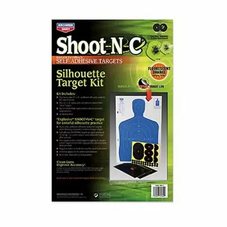 Birchwood Casey Shoot-N-C 12" X 18" Silhouette Targets Kit (2 - 12" X 18" 2 - 9" 6 - 4")