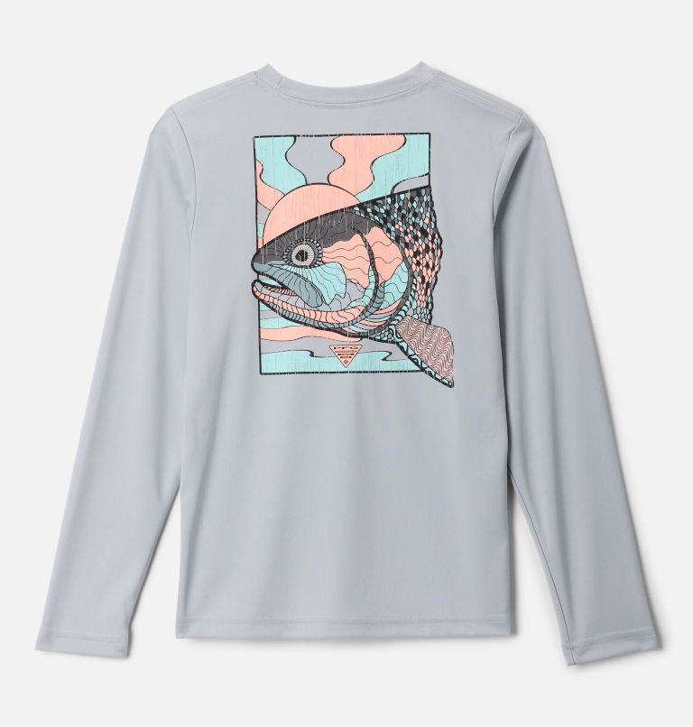 Columbia Boys' PFG Terminal Tackle Fish Shine Long Sleeve Shirt