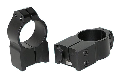 Warne Scope Mounts Maxima Ruger M77/Hawkeye 1" High Steel 2-Piece Fixed Scope Ring Matte Black - 2R7M