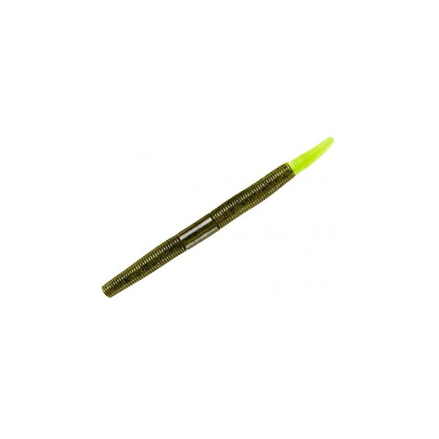 YUM Baits 4" Dinger Chartreuse Green & Pumpkin Fishing Lure