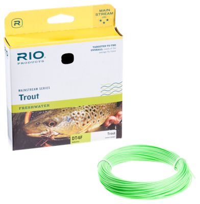 RIO Mainstream Trout Double Taper Lines Lemon Green