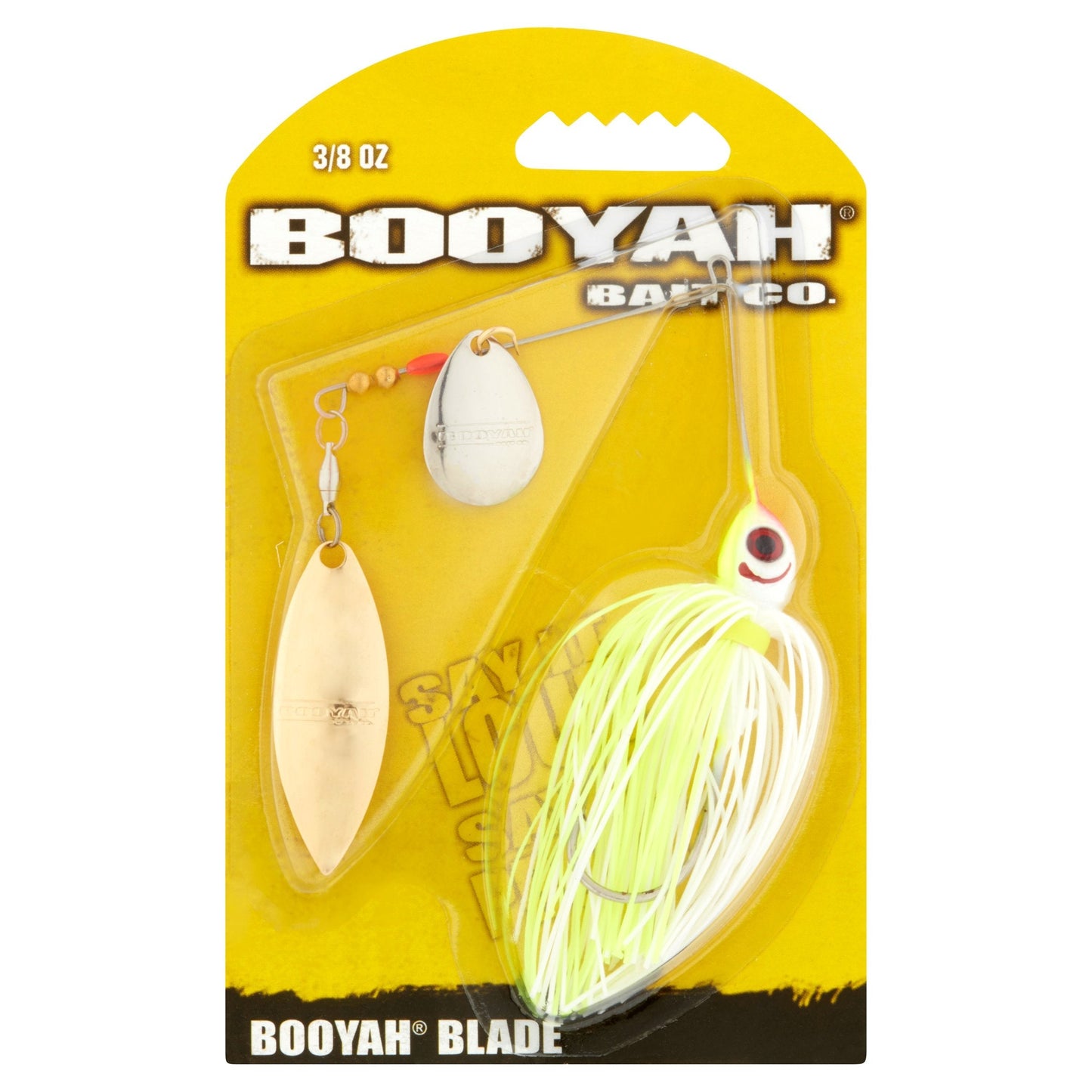 BOOYAH Tandem Blade Spinnerbait White/Chartreuse