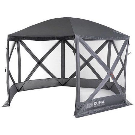 9120.4027 11 Ft. 6 in. KM-BDG-GR Bear Den Gazebo Gray
