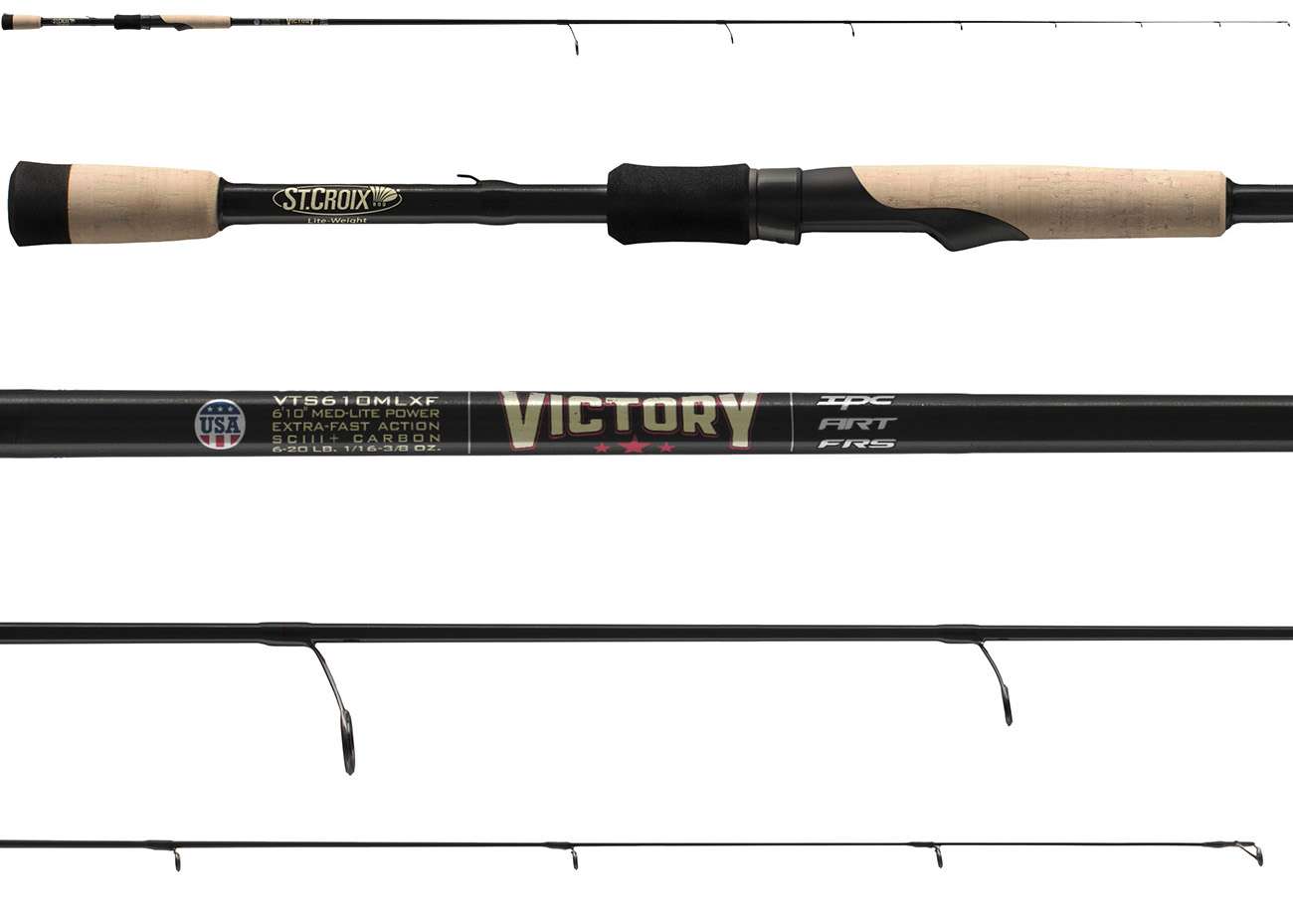 St. Croix Victory Bass Spinning Rod - VTS610MLXF