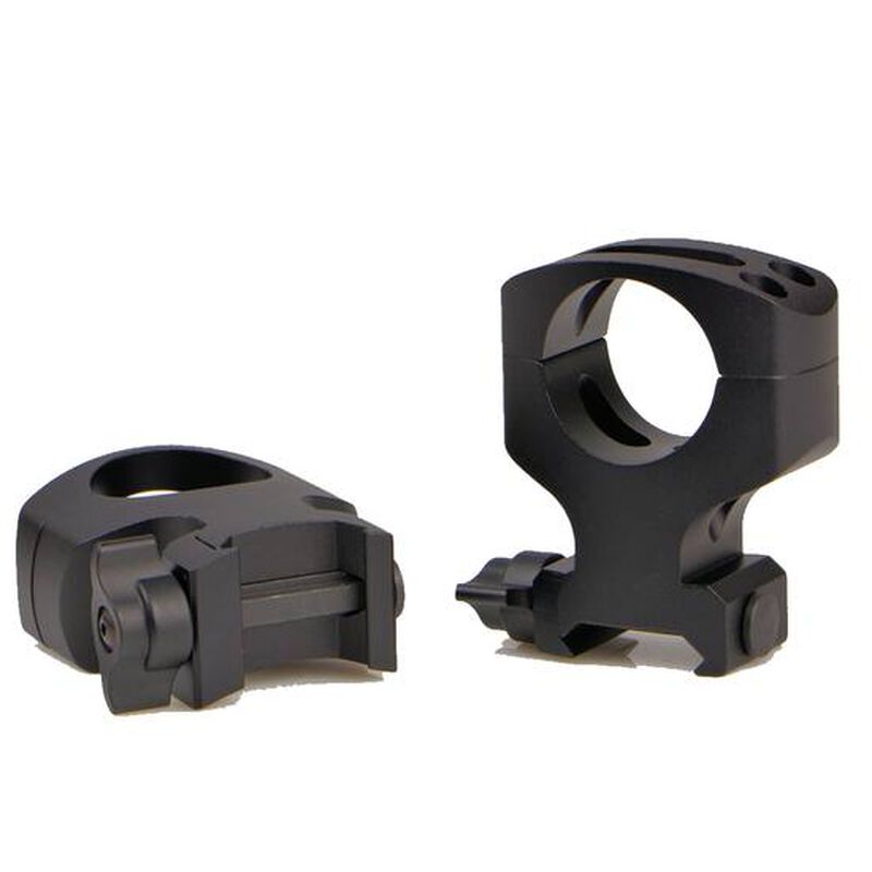 XXB Warne Scope Mounts MSR Quick Detach Rings AR-15 1" Tube Ultra High 2 Piece Fixed Mount Aluminum Matte Black A404LM