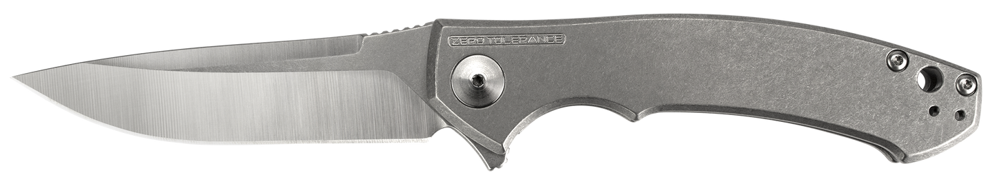 Zero Tolerance 0450 Folding Pocket Knife 3.25" Drop Point S35VN Blade Titanium Handle Stainless