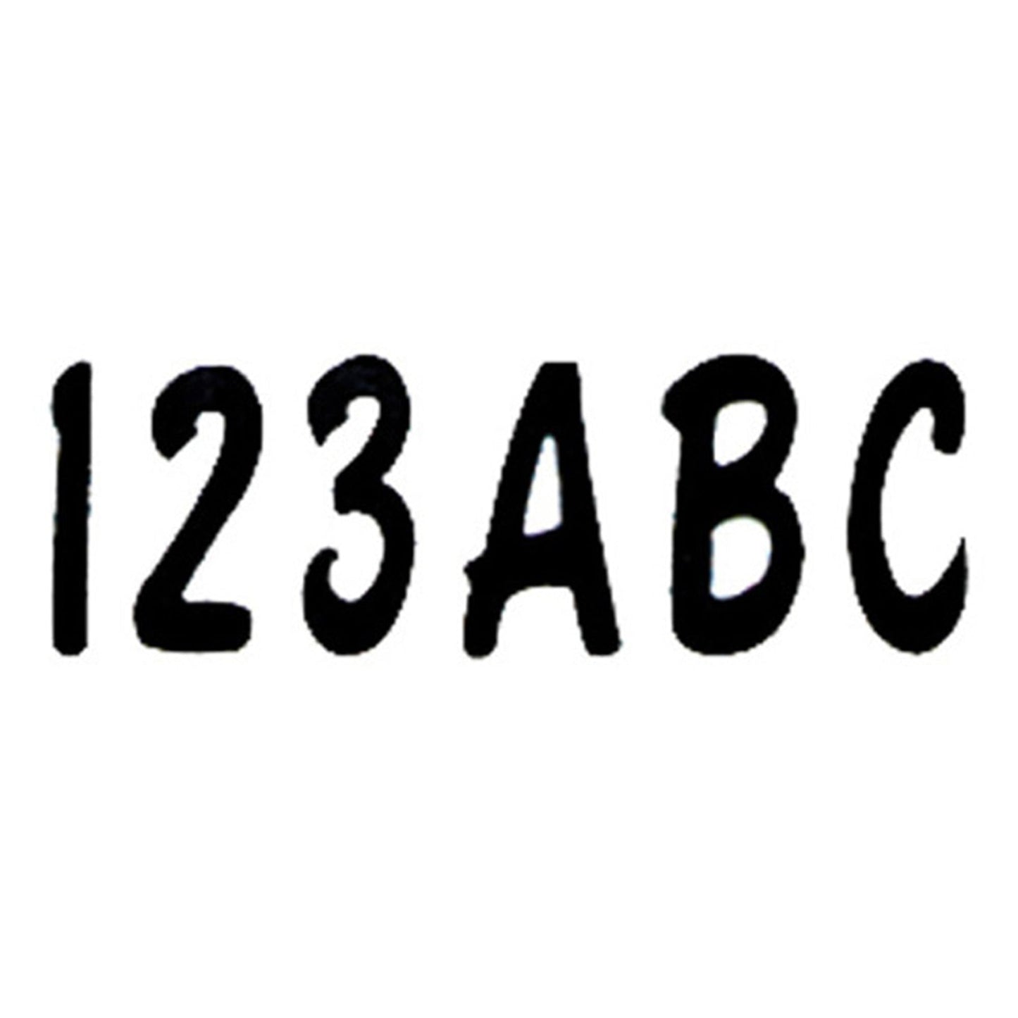 BLK200EC 200 Series 3 in. Letter-Number Kit - Solid Black