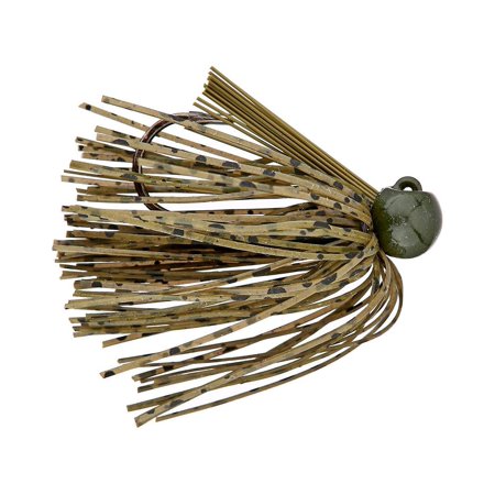 Bass Patrol Silicone Western Football Jig (Green Pumpkin 1/2 Oz)