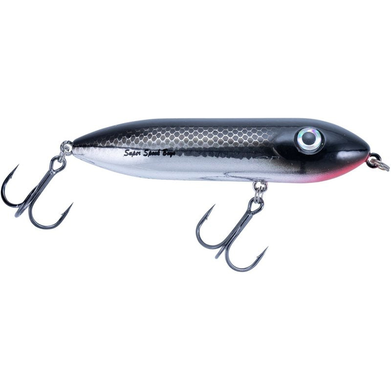 Heddon X923502 Super Spook Boyo 3 Topwater Fishing 3/8 Oz Black Shiner Lure