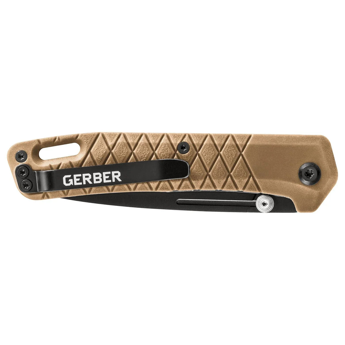 Gerber Zilch EDC Folding Pocket Knife, 3.1" Plain Edge Blade, Coyote Brown