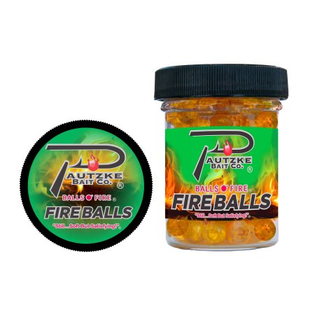 Pautzkes Bait Fire Balls Fish Bait – Gold Shrimp 1.65 Oz