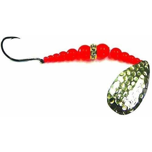 Mack's Lure Wedding Ring Classic Spinner Lures Size 6 Fluorescent Orange/Nickel