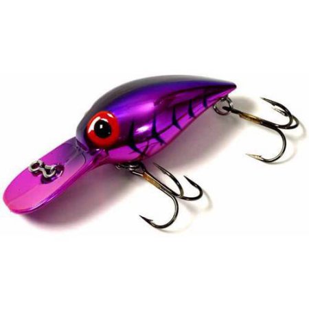 Brad's Wee Wigglers Crank Bait Metallic Cerise/Black Herringbone